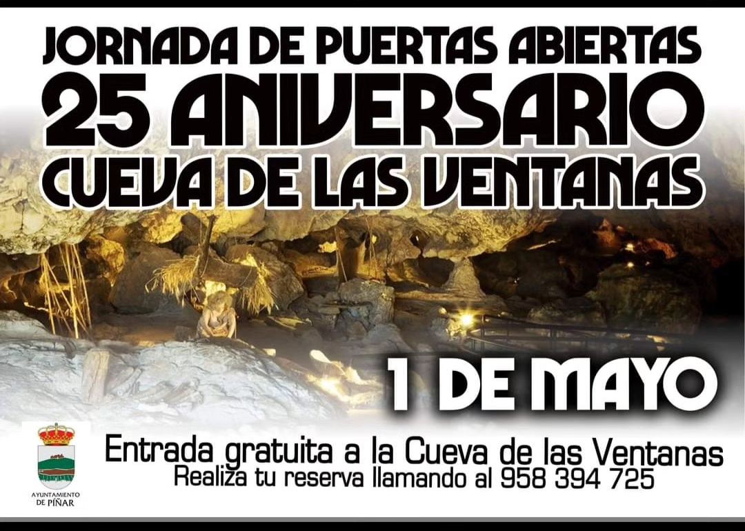 Jornadas de puertas abiertas, 25 aniversario Cueva de las Ventanas