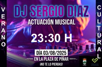 DJ SERGIO DIAZ. Semana cultural, Píñar 2025