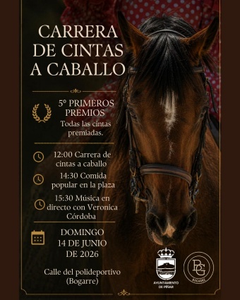 Carrera de Cintas. Fiestas Patronales de San Antonio. Bogarre 2026