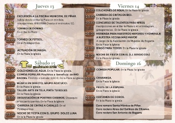 Semana Cultural de Bogarre. Del 13 al 16 de agosto 2026