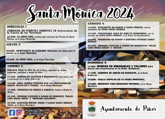 Fiestas en honor a  Santa Mónica  2024